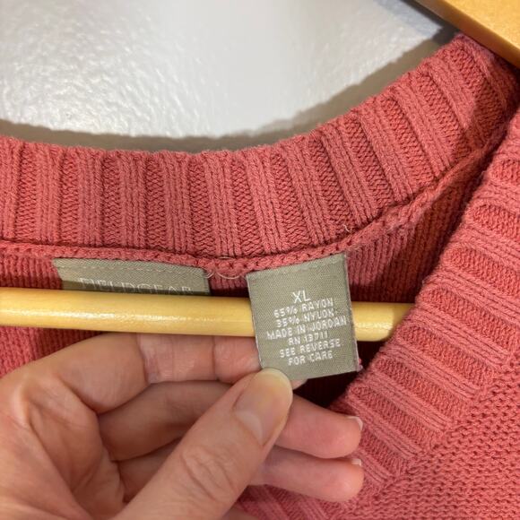 Pink Knit Cardigan Flower Buttons Vintage Short Sleeve Sweater Top | True Spring - Picture 3 of 7